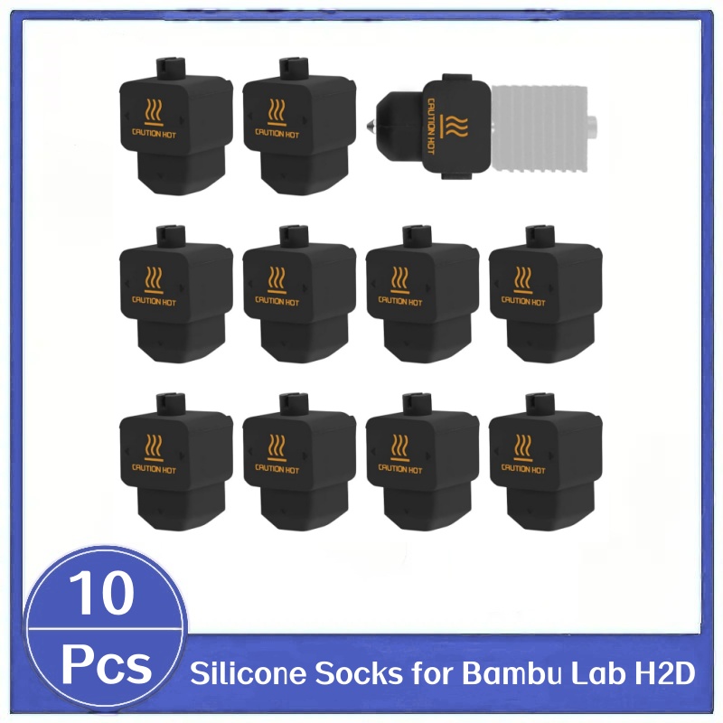 3D Printing Bambu Lab - 10Pcs H2D Hotend Silicone Socks For
